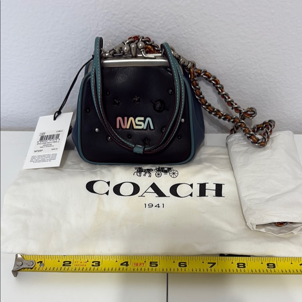 Coach Black and Blue Mini Bag